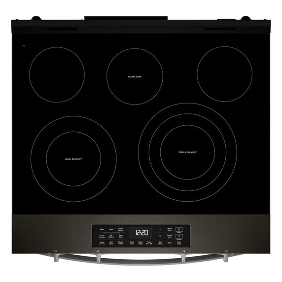 Whirlpool® 30-inch Electric Smart Range with Fan Convection Air Cooking Technology YWSES5030SV