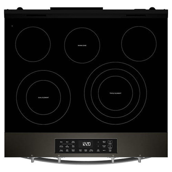 Whirlpool® 30-inch Electric Smart Range with Fan Convection Air Cooking Technology YWSES5030SV