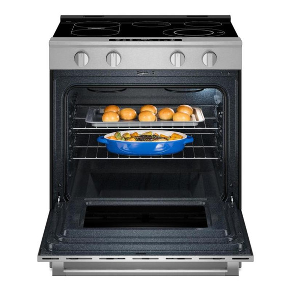 Maytag® 30-Inch Wide Slide-In Electric Range with Grill Mode and No Preheat Air Fry - 5.3 Cu. Ft. YMSES7030SZ