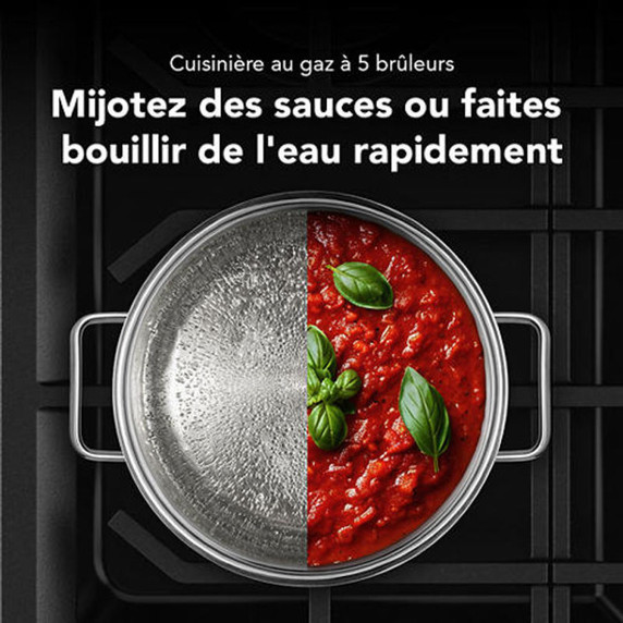 Kitchenaid® 5.0 Cu. Ft. Smart Freestanding Gas Range with Convection Cooking Modes KFGS530SPS