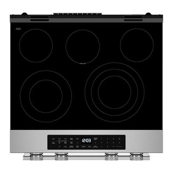 Kitchenaid® 5.3 Cu. Ft. Smart Slide-in Electric Range with Convection Cooking Modes YKSES330SPS