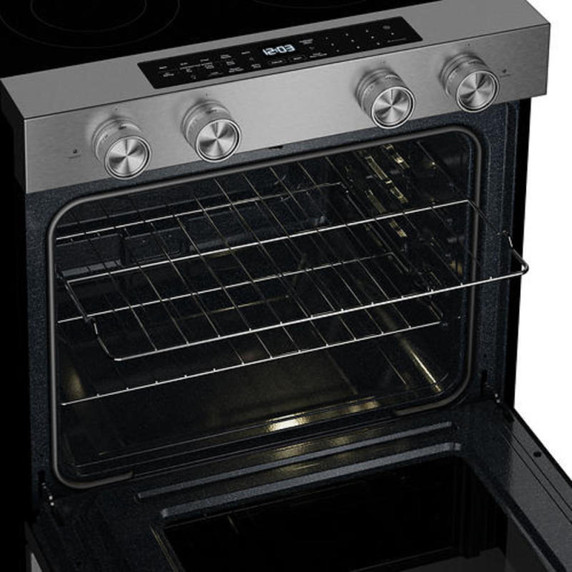 Kitchenaid® 5.3 Cu. Ft. Smart Slide-in Electric Range with Convection Cooking Modes YKSES330SPS