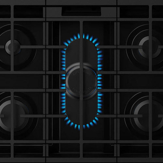 Kitchenaid® 5.0 Cu. Ft. Smart Slide-in Gas Range with Convection Cooking Modes and 2-in-1 Burner KSGS530SPS