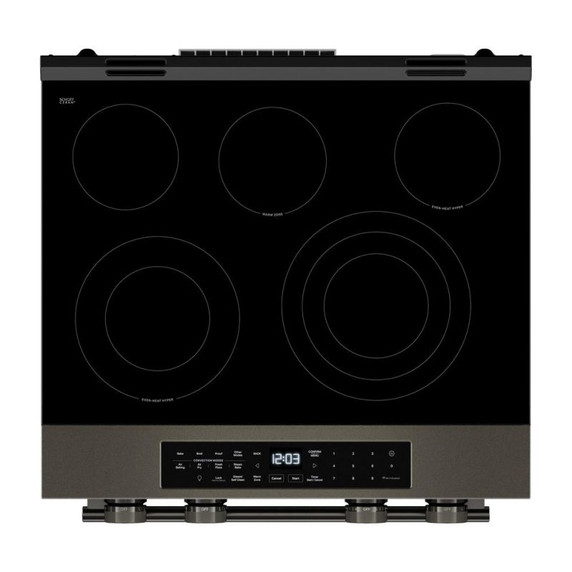 Kitchenaid® 5.3 Cu. Ft. Slide-in Electric Range with Two Even-Heat™ Hyper Elements and Convection Cooking Modes YKSES530SBE