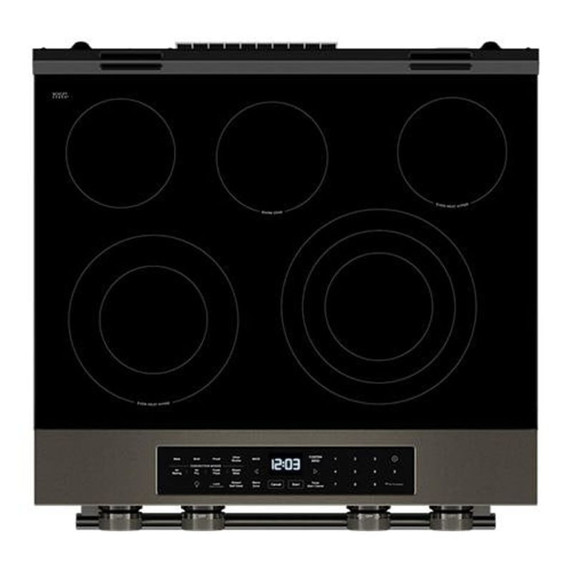 Kitchenaid® 5.3 Cu. Ft. Slide-in Electric Range with Two Even-Heat™ Hyper Elements and Convection Cooking Modes YKSES530SBE