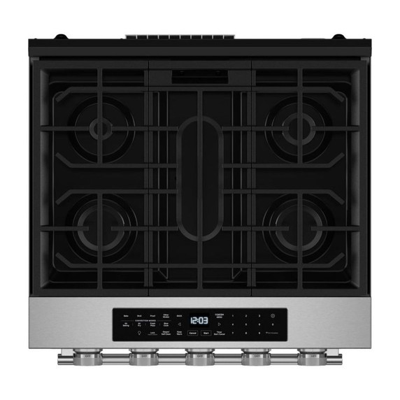Kitchenaid® 5.0 Cu. Ft. Smart Slide-in Gas Range with Convection Cooking Modes KSGS330SPS