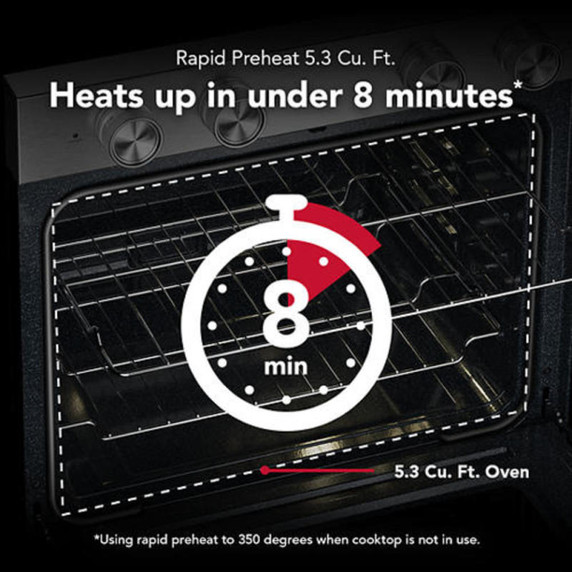 Kitchenaid® 5.3 Cu. Ft. Freestanding Electric Range with Convection Cooking Modes YKFES530SPS