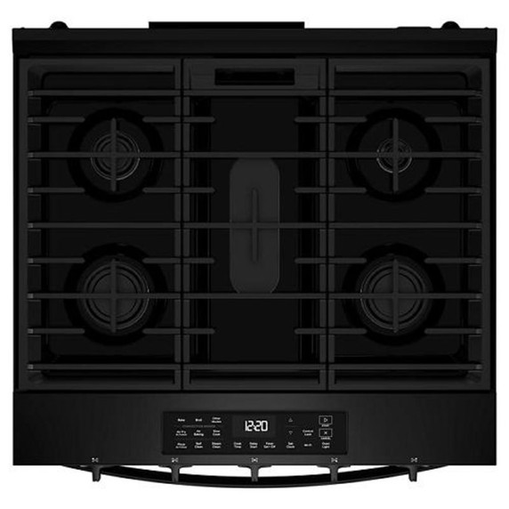 Whirlpool® 30-inch Gas Smart Range with Fan Convection Air Cooking Technology WSGS5030SB
