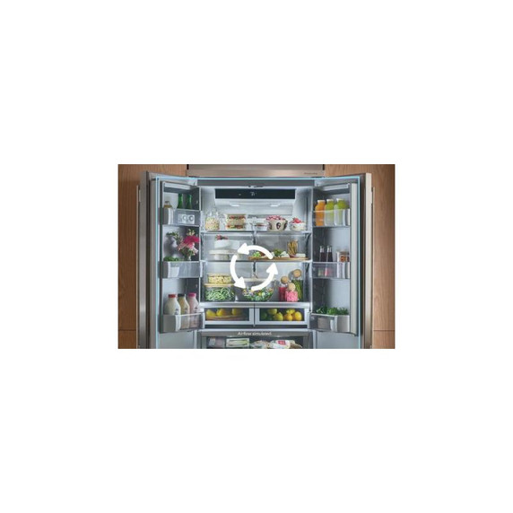 Kitchenaid® 20.8 Cu. Ft. 36" Built-In French Door Bottom Mount Refrigerator with Platinum Interior KBFN536SJP