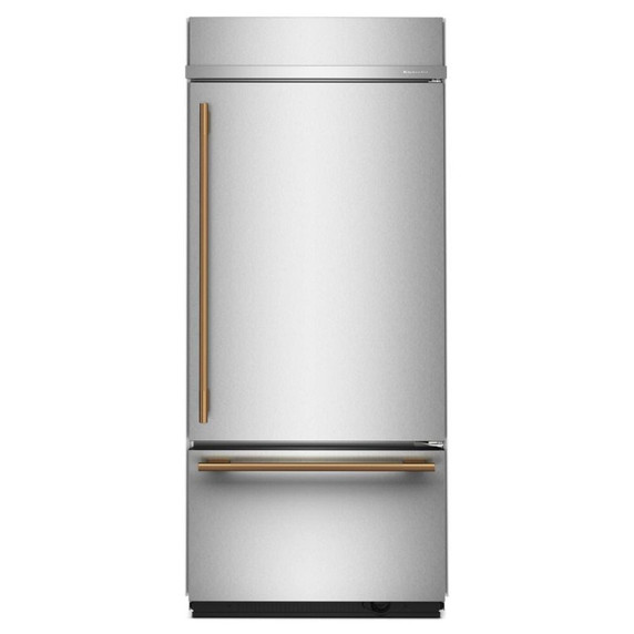 Kitchenaid® 20.8 Cu. Ft. 36" Built-In Bottom Mount Refrigerator with Platinum Interior KBBR336SPS