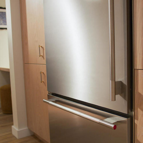 Kitchenaid® 20.8 Cu. Ft. 36" Built-In Bottom Mount Refrigerator with Platinum Interior KBBR336SPS