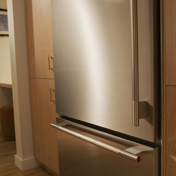 Kitchenaid® 20.8 Cu. Ft. 36" Built-In Bottom Mount Refrigerator with Platinum Interior KBBL336SPS