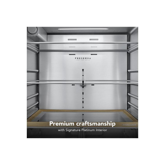 Kitchenaid® 31 cu. ft. French Door Refrigerator with Interior Water and Ice KRFF336SPS