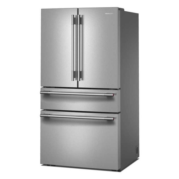 Kitchenaid® 30 cu. ft. French Door Refrigerator with Interior Water and Ice and FreshChill™ Full-Width Refrigerated Drawer KRMF336SPS