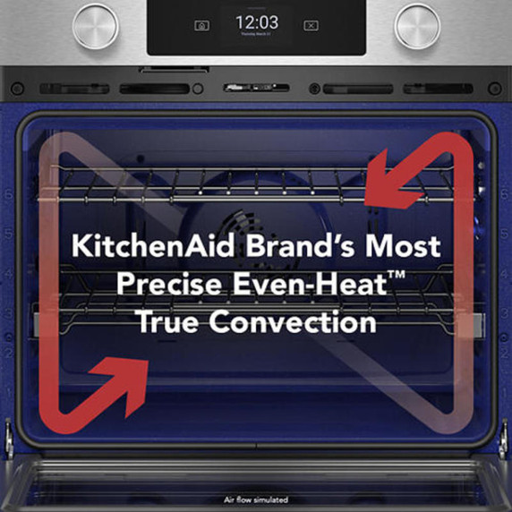 Kitchenaid® 30-inch Smart Electric Double Wall Oven with Assisted Cooking Modes - PrintShield™ Finish KOED730SPS