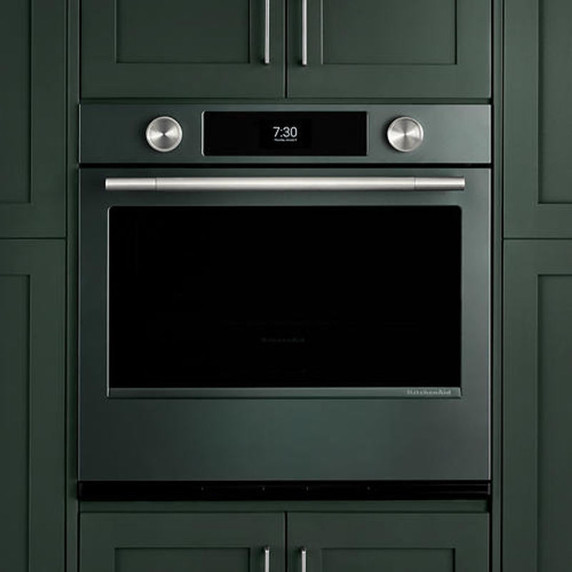 Kitchenaid® 30-inch Smart Electric Single Wall Oven with Assisted Cooking Modes - Juniper KOES730SJP