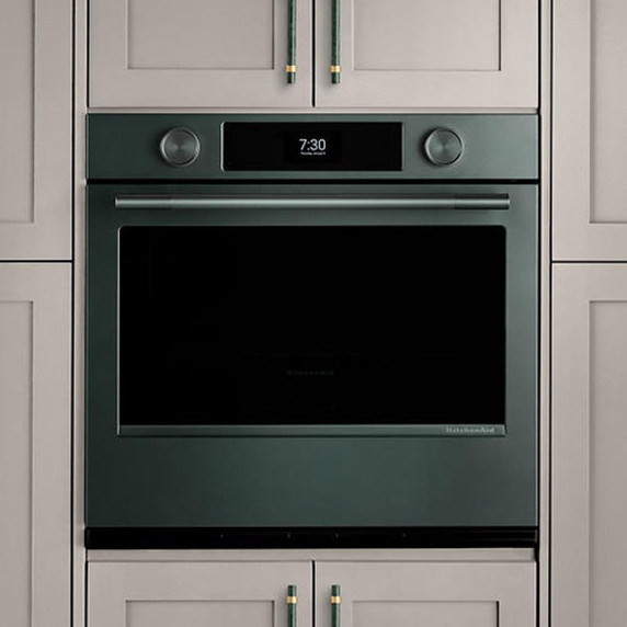 Kitchenaid® 30-inch Smart Electric Single Wall Oven with Assisted Cooking Modes - Juniper KOES730SJP