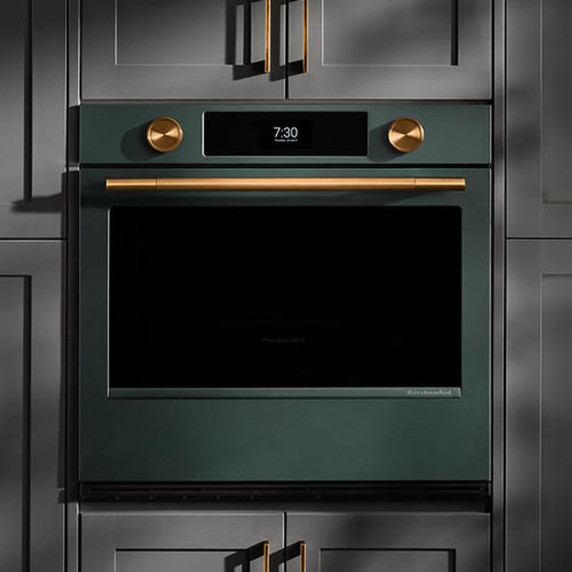 Kitchenaid® 30-inch Smart Electric Single Wall Oven with Assisted Cooking Modes - Juniper KOES730SJP