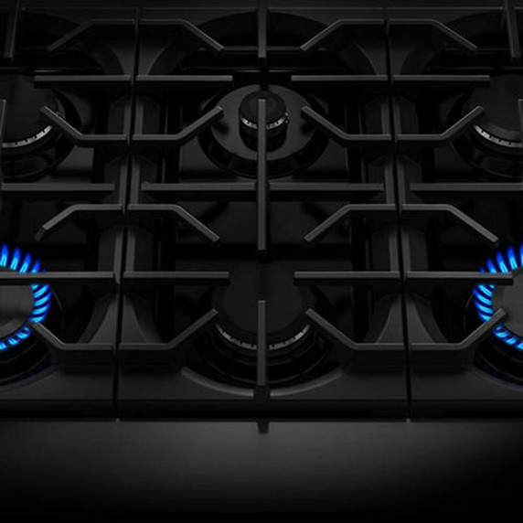 Kitchenaid® 36-Inch 6 Burner Commercial-Style Dual Fuel Range with No Preheat Air Fry Mode KFDS936SAG