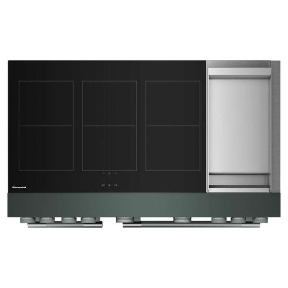 Kitchenaid® 48-Inch 6-Element Induction Freestanding Commercial-Style Range with Griddle KFID948SJP