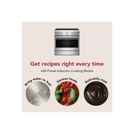 KitchenAid® 36-Inch 6-Element Induction Freestanding Commercial-Style Range with Air Fry KFIS936SSS