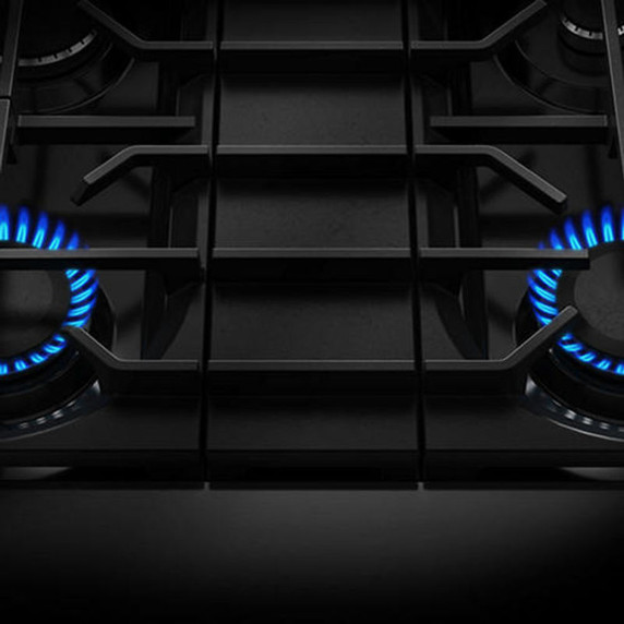KitchenAid® 30-Inch 4 Burner Commercial-Style Gas Range with No Preheat Air Fry Mode KFGS930SJP