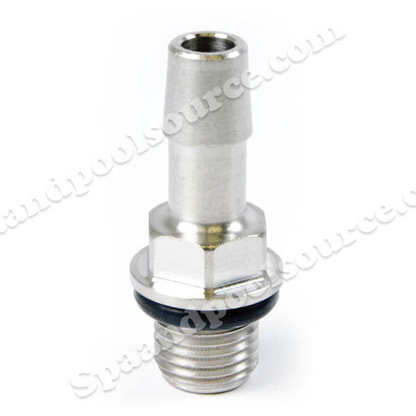 Stainless Barb with 6540-263 Oring. : ADAPTER:1/4-18 NPSM TO 3/8 Barb. Oring: 6540-263