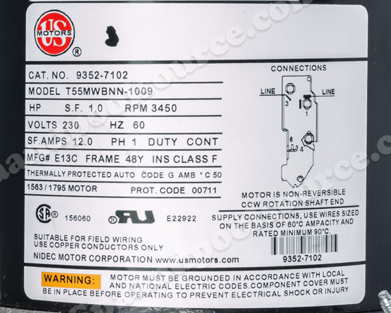 Sundance Spas 6500-269, 6500-769 Spa Pump, 1 Speed 2 HP, 4 Brake HP