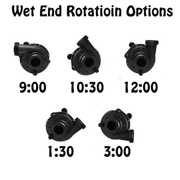 Sundance Spas 6500-259, 6500-759 Spa Pump - Theraflo 120 VAC, 2 Speed, 1.5 HP