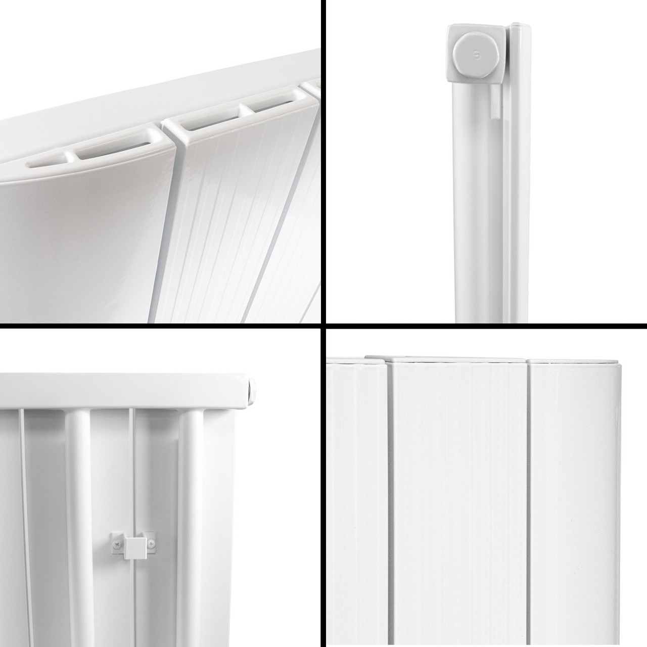 Atif Radiator Adept KAVA Aluminium Vertical Double Designer Radiator - 1800 x 466mm ...