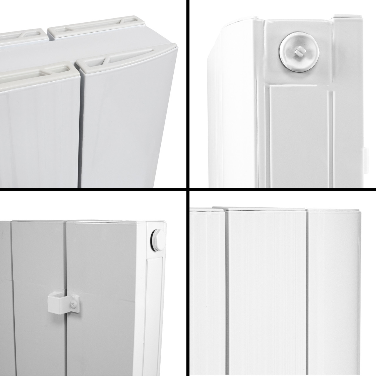 Atif Radiator Adept KAVA Aluminium Vertical Double Designer Radiator - 1800 x 466mm ...