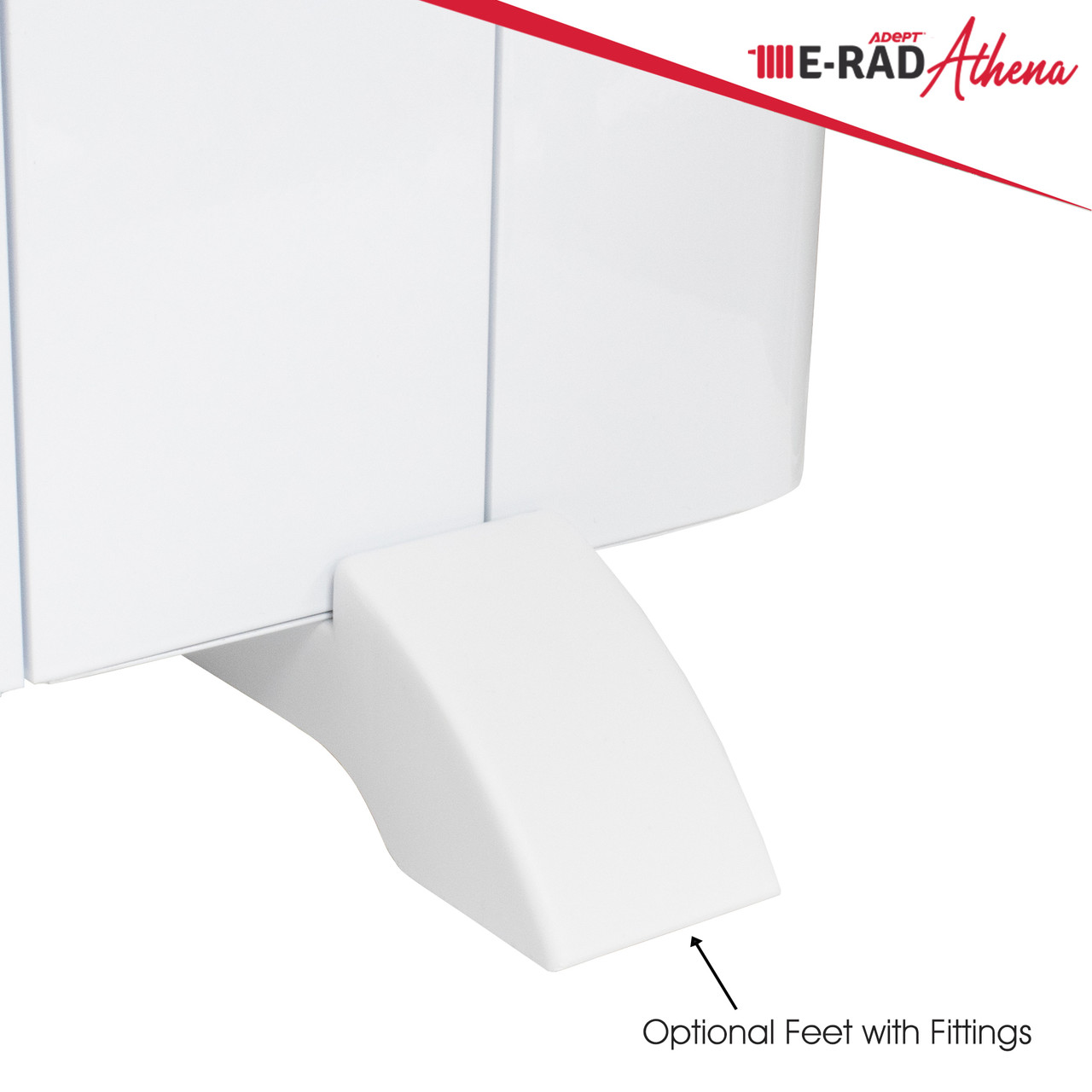 Athena Electric Aluminium Radiator (White/Horizontal) - 1000W