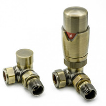 Reina Modal - Bronze-Corner TRV Radiator Valve and LockShield