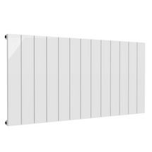 Reina Casina Horizontal - White Single - Aluminium Radiator - 600mm x 1230mm