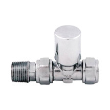 Standard Valve - Lockshield Straight 15mm