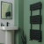 Queenstown Orca Black Designer Towel Radiator - 1200 x 450mm
