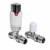 Thermostatic TRV Straight Radiator Valves 1/2" x 15mm - Choice of Colours