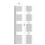 Reina Claro - Chrome Designer Towel Rail - 1600mm x 300mm - Dimensions