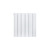 Adept KAVA Aluminium Horizontal Single Designer Radiator - 600 x 565mm - White