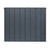 Adept KAVA Aluminium Horizontal Single Designer Radiator - 600 x 755mm - Anthracite