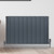 Adept KAVA Aluminium Horizontal Single Designer Radiator - 600 x 945mm - Anthracite