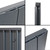 Adept KAVA Aluminium Horizontal Single Designer Radiator - 600 x 945mm - Anthracite