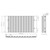 Adept KAVA Aluminium Horizontal Single Designer Radiator - 600 x 1135mm - White