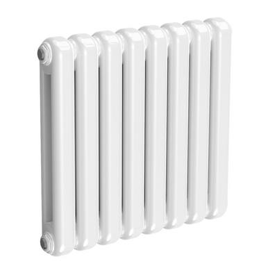 Reina Coneva Horizontal - White Mild Steel Radiator -550mm x 580mm