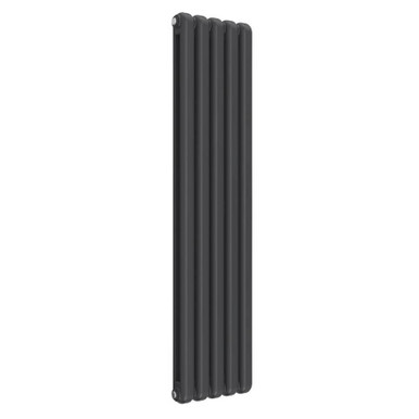 Reina Coneva Vertical - Anthracite Mild Steel Radiator - 1500mm x 370mm