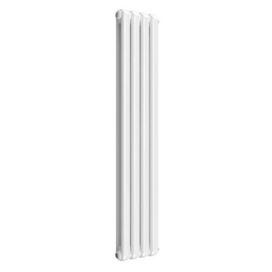 Reina Coneva Vertical - White Mild Steel Radiator - 1500mmx 300mm