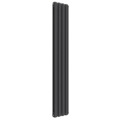 Reina Coneva Vertical - Anthracite Mild Steel Radiator - 1800mm x 300mm