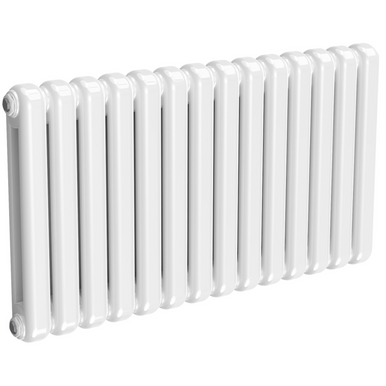 Reina Coneva Horizontal - White Mild Steel Radiator - 550mm x 1000mm