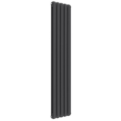 Reina Coneva Vertical - Anthracite Mild Steel Radiator - 1800mm x 370mm
