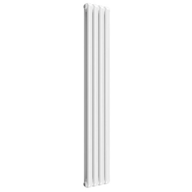 Reina Coneva Vertical - White Mild Steel Radiator - 1800mm x 300mm